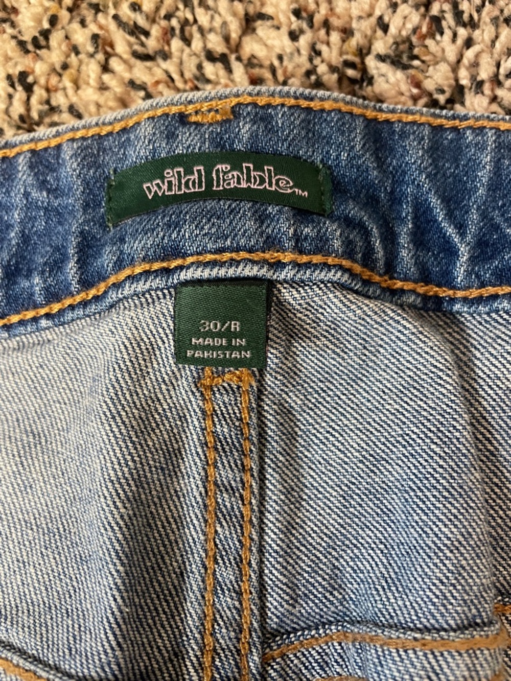 Wild Fable Curvy Mid Rise Classic Blue Denim Women’s Shorts Plus Size 30 | NWT - Picture 6 of 8